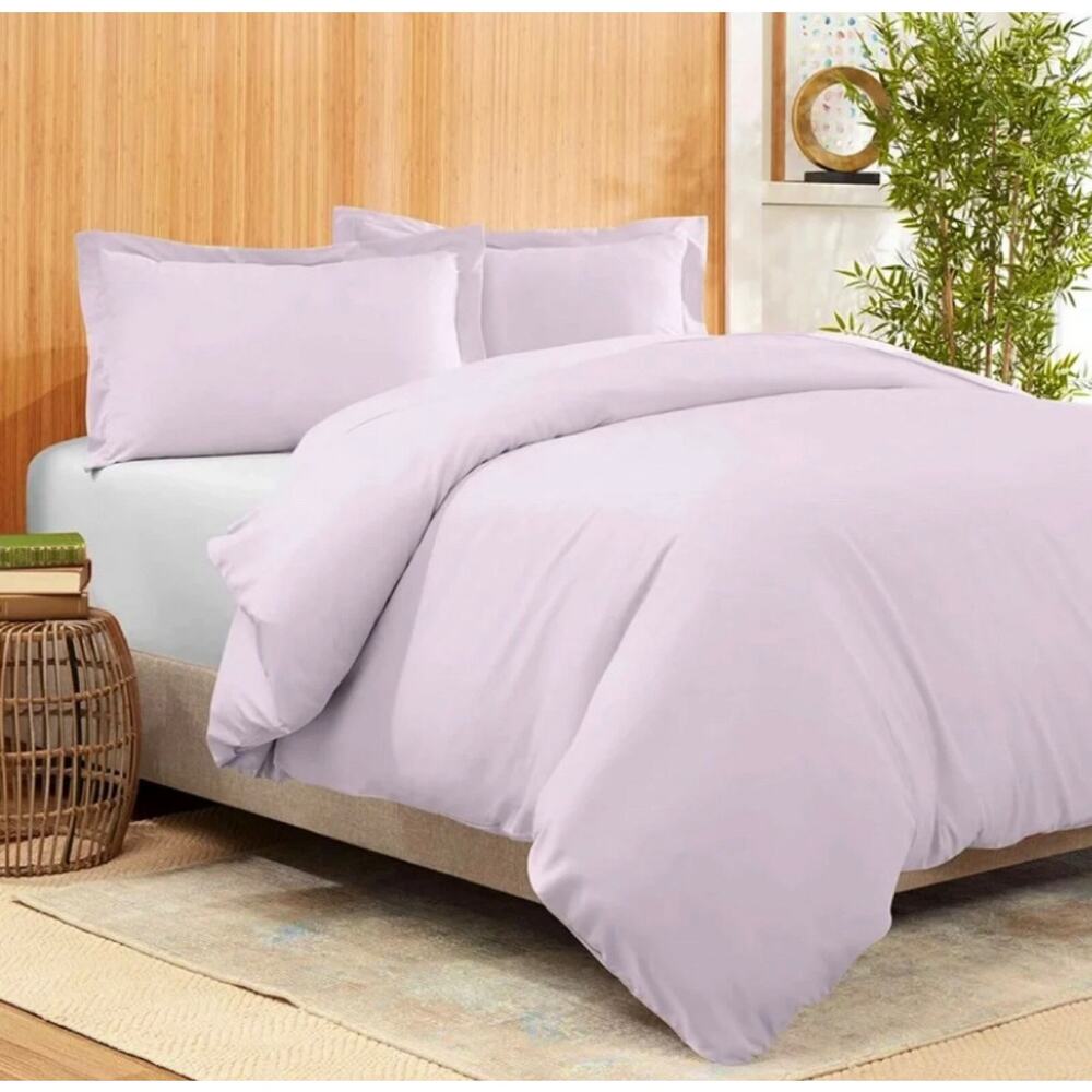Bamboo Duvet Cover, Queen Size Periwinkle